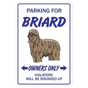 BRIARD Street Sign