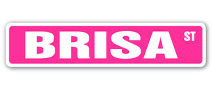 BRISA Street Sign