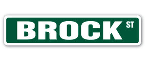 BROCK Street Sign