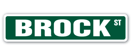 BROCK Street Sign