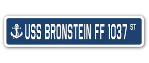 USS Bronstein Ff 1037 Street Vinyl Decal Sticker