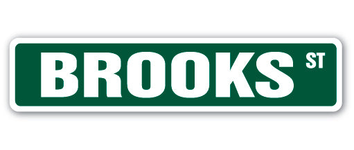 BROOKS Street Sign