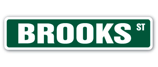 BROOKS Street Sign