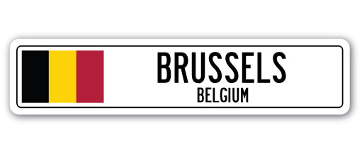 BrUSSels, Belgium Street Vinyl Decal Sticker