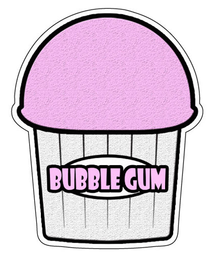 Bubble Gum Flavor Die Cut Decal