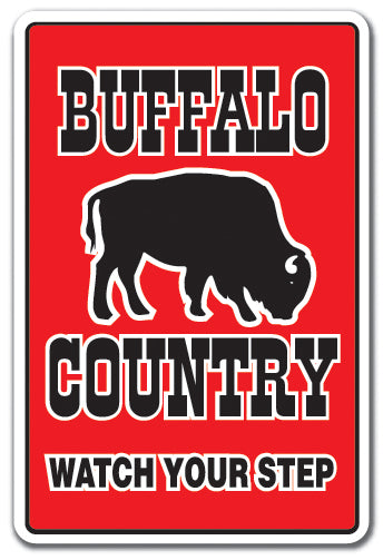 Buffalo Country Vinyl Decal Sticker