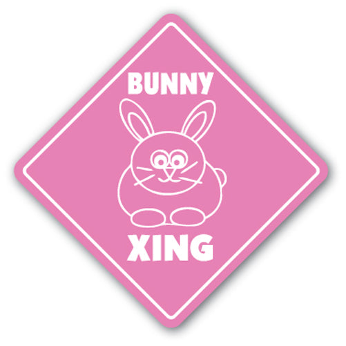 Bunny Crossing Vinyl Decal Sticker