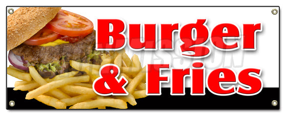 Burger & Fries Banner