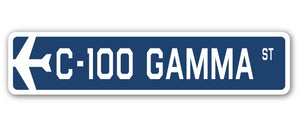 C-100 Gamma Street Sign