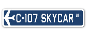 C-107 Skycar Street Sign