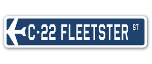 C-22 Fleetster Street Sign