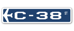 C-38 Street Sign