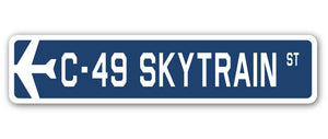 C-49 Skytrain Street Sign