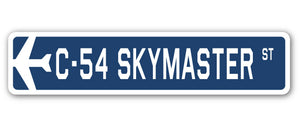 C-54 Skymaster Street Sign