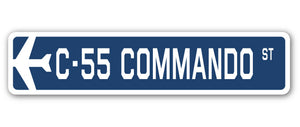 C-55 Commando Street Sign