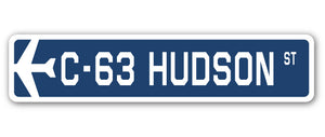 C-63 Hudson Street Sign