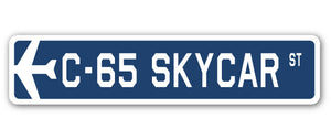 C-65 Skycar Street Sign