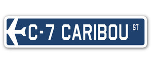 C-7 Caribou Street Sign