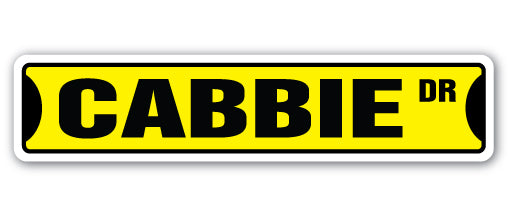 CABBIE Street Sign