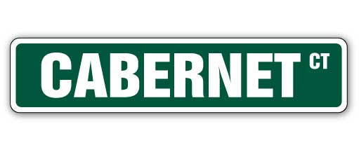 CABERNET Street Sign