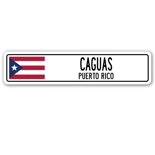 Caguas, Puerto Rico Street Vinyl Decal Sticker