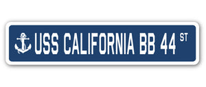 USS California Bb 44 Street Vinyl Decal Sticker