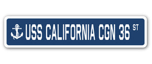 USS California Cgn 36 Street Vinyl Decal Sticker