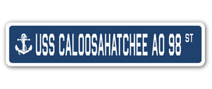 USS Caloosahatchee Ao 98 Street Vinyl Decal Sticker