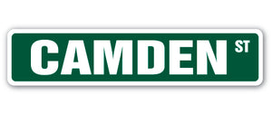 CAMDEN Street Sign