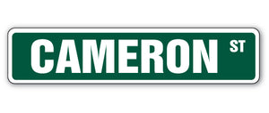 CAMERON Street Sign