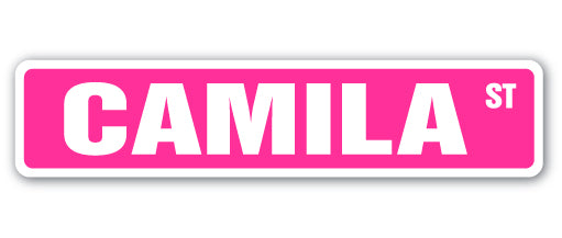 CAMILA Street Sign