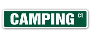 CAMPING Street Sign