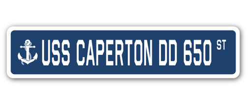 USS Caperton Dd 650 Street Vinyl Decal Sticker