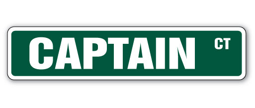 CAPTAIN Street Sign