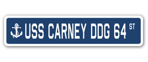 USS Carney Ddg 64 Street Vinyl Decal Sticker