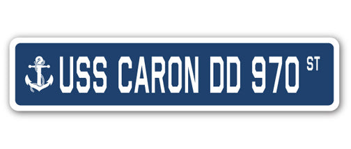 USS Caron Dd 970 Street Vinyl Decal Sticker