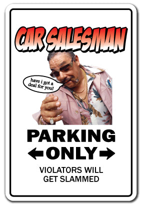 CAR SALESMAN Sign
