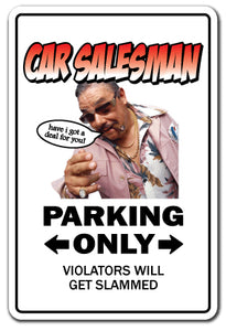 CAR SALESMAN Sign