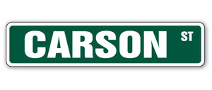 CARSON Street Sign