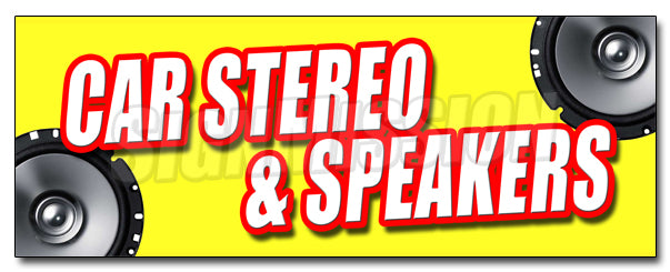 Car Stereo & Speakers Decal