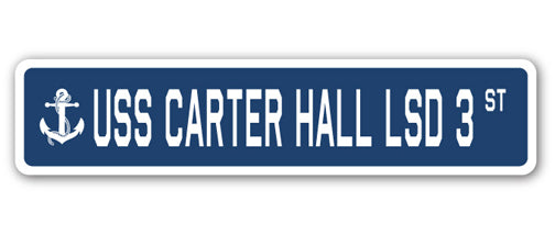 USS Carter Hall Lsd 3 Street Vinyl Decal Sticker