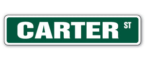 CARTER Street Sign