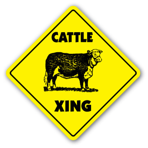 Cattle Crossing Vinyl Decal Sticker