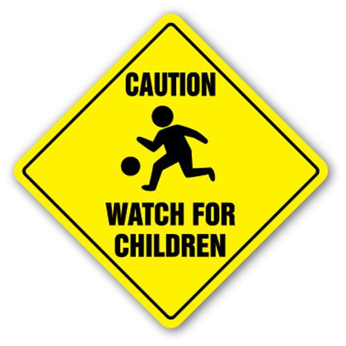 Caution Watch For Children Vinyl Decal Sticker