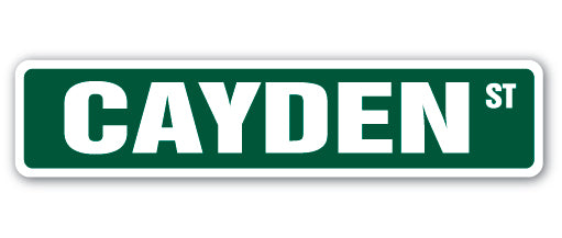 Cayden Street Vinyl Decal Sticker