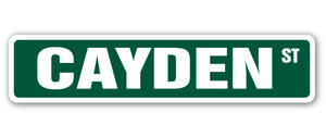 CAYDEN Street Sign