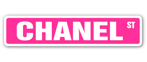 CHANEL Street Sign