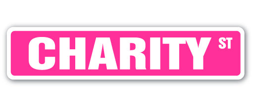 CHARITY Street Sign