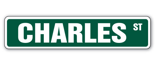 Charles Street Vinyl Decal Sticker