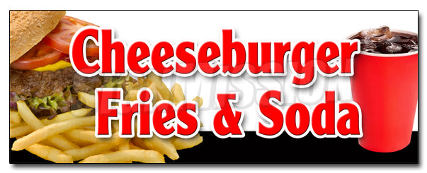 Cheeseburger Fries Soda Decal